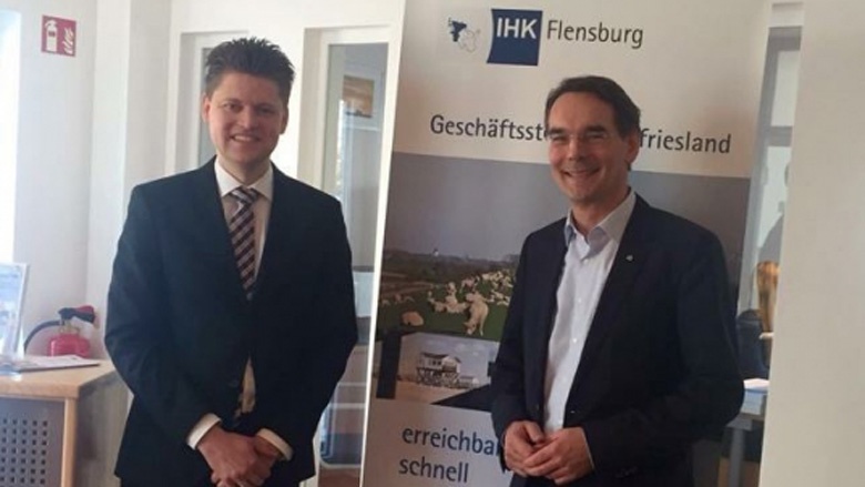 Ingbert Liebing, MdB trifft den neuen IHK Geschäftsstellenleiter für Husum