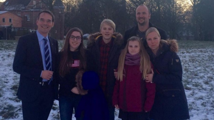 Ingbert Liebing, MdB trifft amerikanische Austauschschülerin