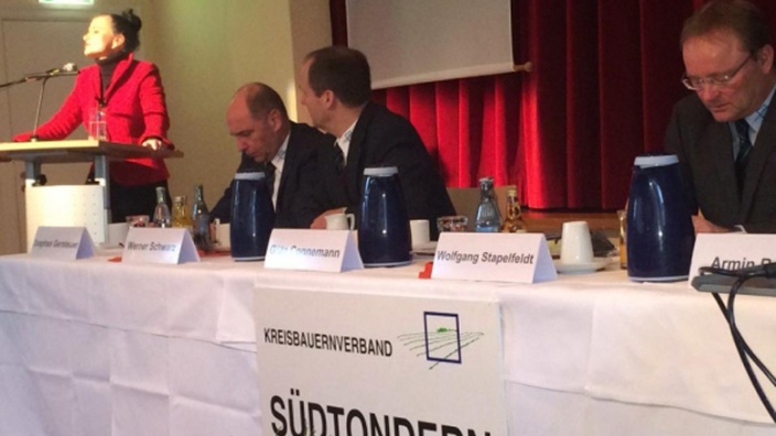 Liebing beim Kreisbauerntag Südtondern in Leck